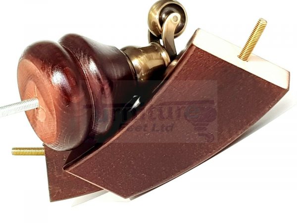 SOLID WOODEN BRASS CASTOR FURNITURE CHAIR LEGS M8(8mm) SOFA FEET 140mm HIGH - Image 10