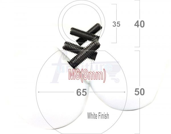 4 Replacement Turned Wood Furniture Sofa Leg M8 Chair Settee Bun Feet 50mm High - Image 27