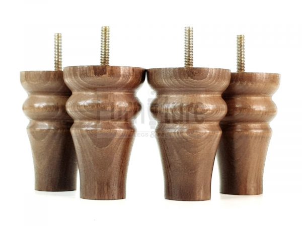 4 Replacement Legs Solid Wood Settee Furniture Feet 100mm High Sofa Chair Bed M8 - Image 3