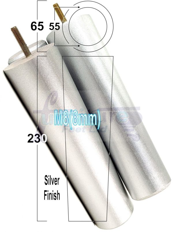 4 Round Wooden Chair Legs 230mm High Replacement Furniture Feet Sofa Cabinets M8 - Image 37