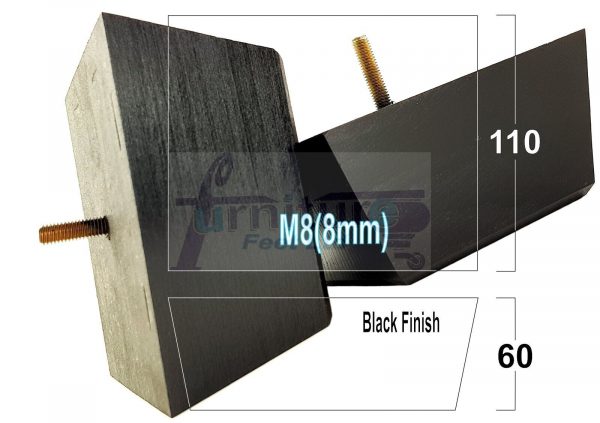 4 Square Wood Sofa Legs 60mm High Replacement Furniture Feet Chairs Cabinets M8 - Image 11