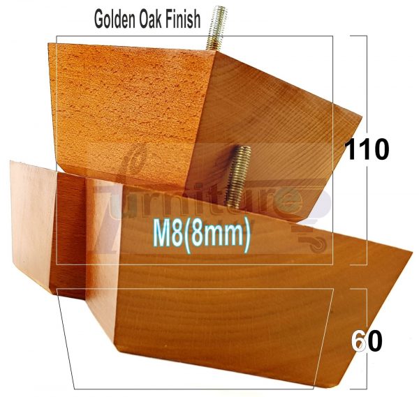 4 Square Wood Sofa Legs 60mm High Replacement Furniture Feet Chairs Cabinets M8 - Image 16