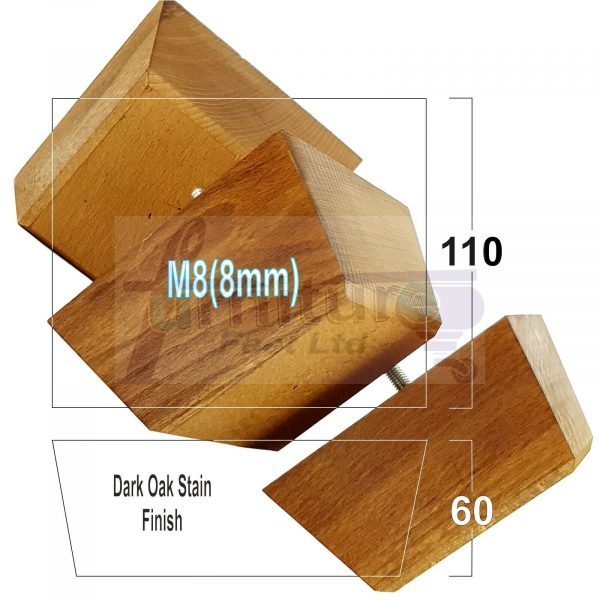 4 Square Wood Sofa Legs 60mm High Replacement Furniture Feet Chairs Cabinets M8 - Image 14