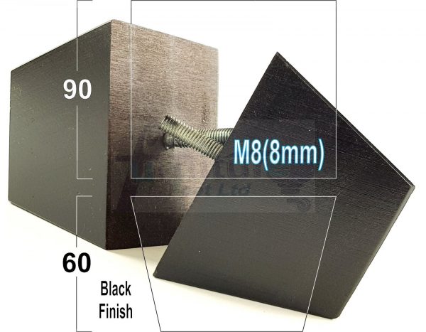 4 Square Wood Sofa Legs 60mm High Replacement Furniture Feet Chairs Cabinets M8 - Image 11