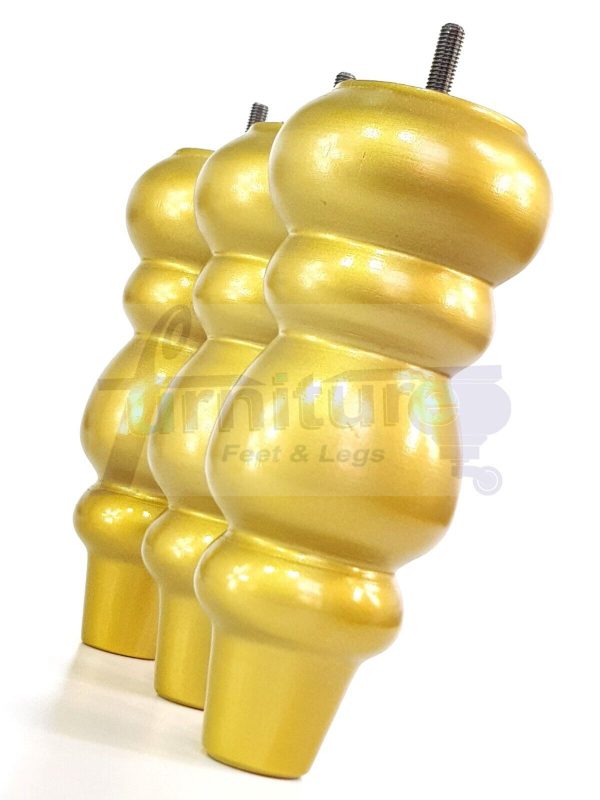 4 Turned Wood Sofa Legs 200mm High Replacement Furniture Feet Chairs Cabinets M8 - Image 38