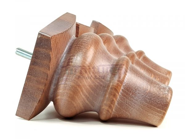4 Wood Turned Bun Feet Furniture Legs M8 135mm High Multiple Colours Sofa Chairs - Image 20