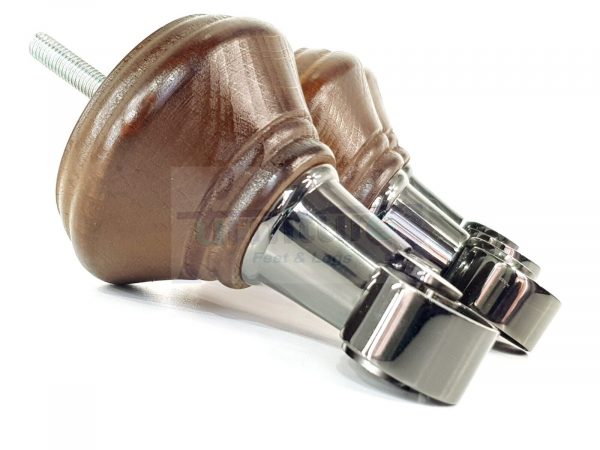 4 Wooden Furniture Sofa Legs M8(8mm) Replacment Chair Feet & Castors 120mm HIGH - Image 17
