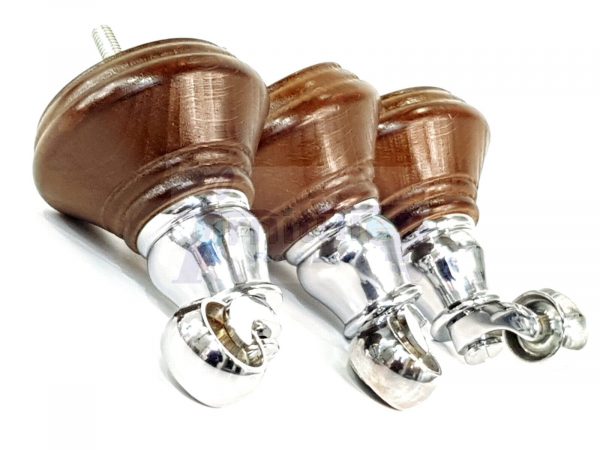 4 Wooden Furniture Sofa Legs M8(8mm) Replacment Chair Feet & Castors 120mm HIGH - Image 21