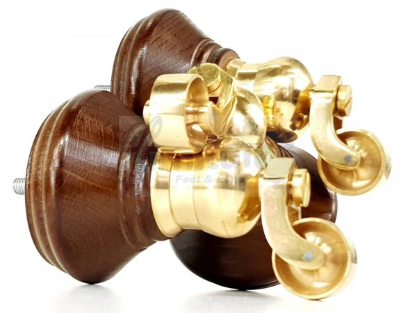 4 Wooden Furniture Sofa Legs M8(8mm) Replacment Chair Feet & Castors 120mm HIGH - Image 15
