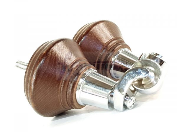 4 Wooden Furniture Sofa Legs M8(8mm) Replacment Chair Feet & Castors 120mm HIGH - Image 14