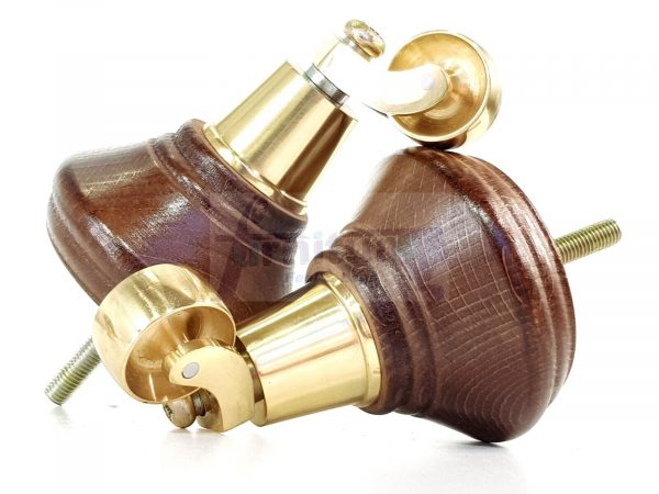 4 Wooden Furniture Sofa Legs M8(8mm) Replacment Chair Feet & Castors 120mm HIGH - Image 13