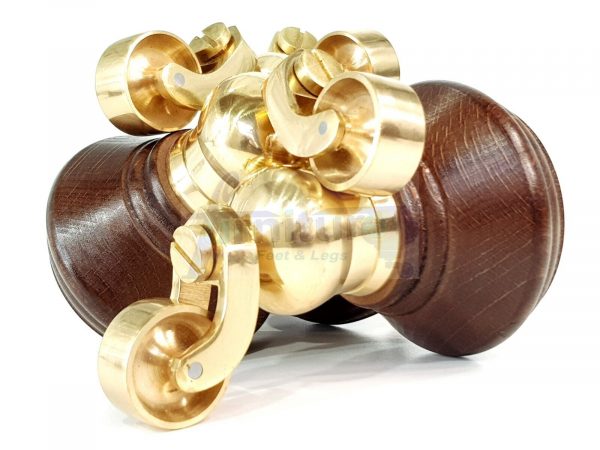 4 Wooden Furniture Sofa Legs M8(8mm) Replacment Chair Feet & Castors 120mm HIGH - Image 16