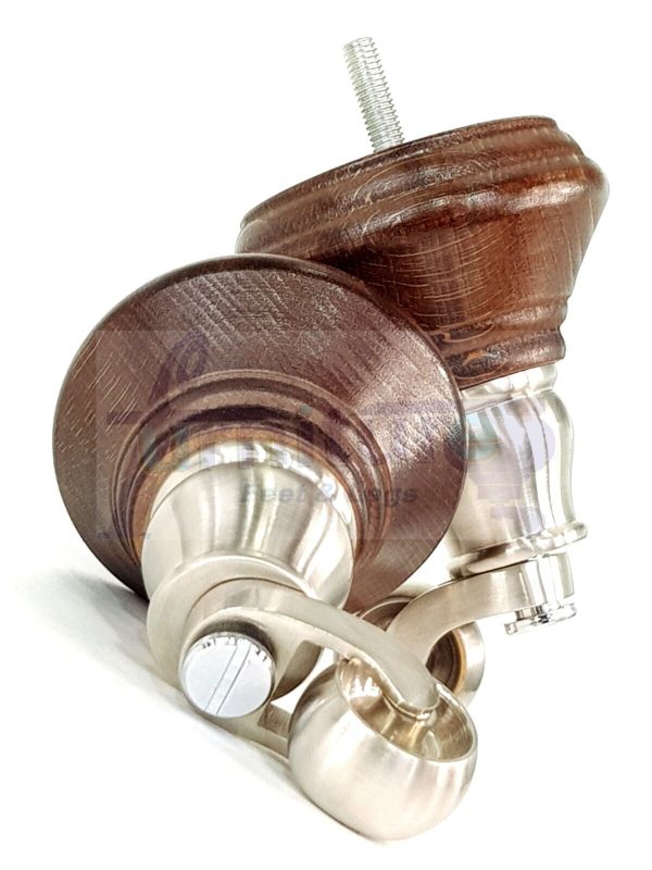 4 Wooden Furniture Sofa Legs M8(8mm) Replacment Chair Feet & Castors 120mm HIGH - Image 23