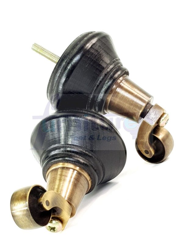 4 Wooden Furniture Sofa Legs M8(8mm) Replacment Chair Feet & Castors 120mm HIGH - Image 15