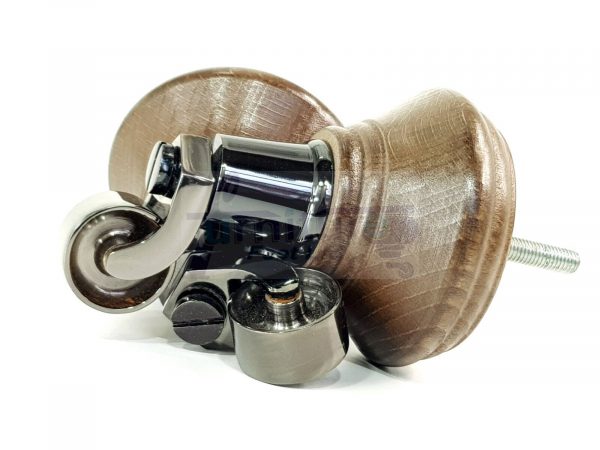 4 Wooden Furniture Sofa Legs M8(8mm) Replacment Chair Feet & Castors 120mm HIGH - Image 18
