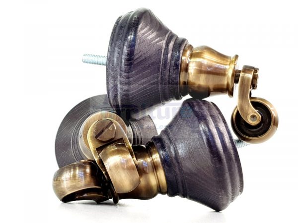 4 Wooden Furniture Sofa Legs M8(8mm) Replacment Chair Feet & Castors 120mm HIGH - Image 19