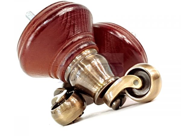 4 Wooden Furniture Sofa Legs & Castors M8(8mm) Replacment Chair Feet 120mm High - Image 19