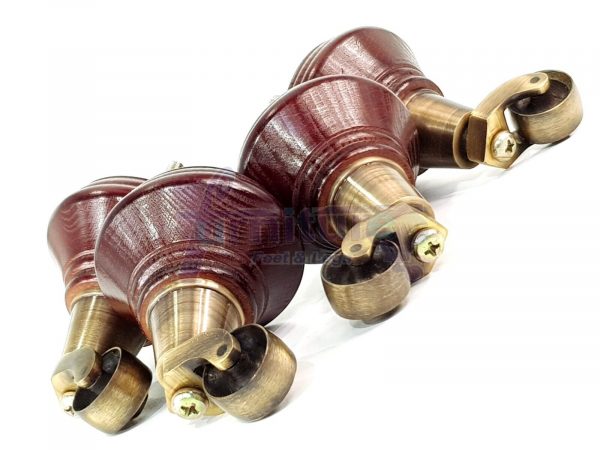 4 Wooden Furniture Sofa Legs & Castors M8(8mm) Replacment Chair Feet 120mm High - Image 15