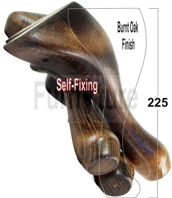 4 Wooden Traditional Queen Anne Furniture Legs 225mm Sofa Chair Beds (Self-Fix) - Image 41