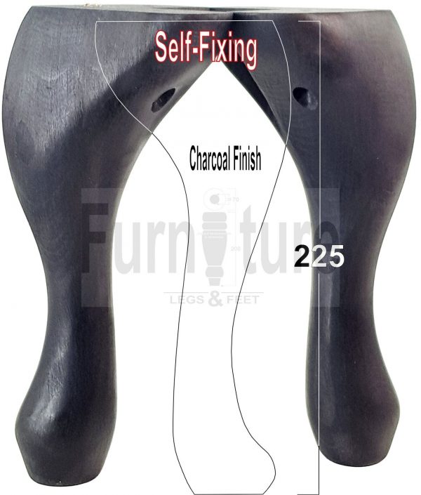 4 Wooden Traditional Queen Anne Furniture Legs 225mm Sofa Chair Beds (Self-Fix) - Image 40