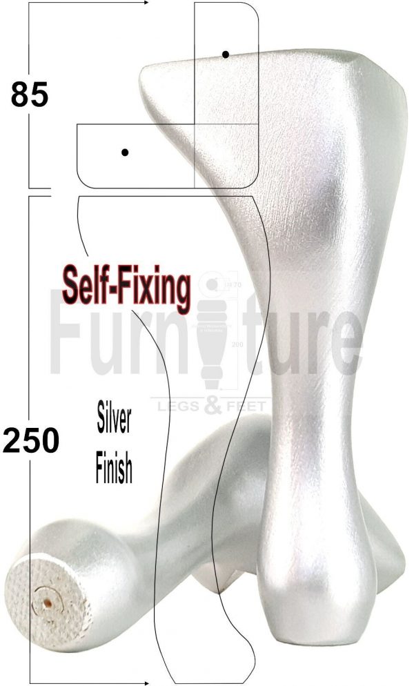 4 Wooden Traditional Queen Anne Furniture Legs 250mm Sofa Chair Beds (Self-Fix) - Image 27