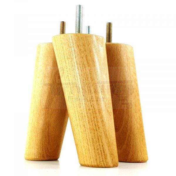 4x ANGLED WOODEN SETTEE LEGS 125mm High SOFA FURNITURE REPLACEMENT FEET M8(8mm) - Image 27
