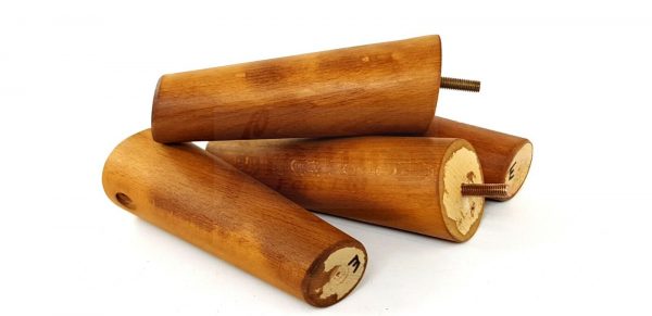 4x ANGLED WOODEN SETTEE LEGS 125mm High SOFA FURNITURE REPLACEMENT FEET M8(8mm) - Image 21