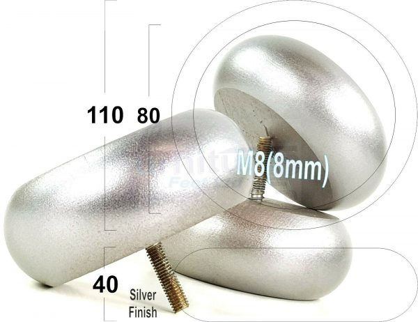 4x BUN WOOD FURNITURE CHAIR LEGS 40mm High SETTEE REPLACEMENT SOFA FEET M8(8mm) - Image 28