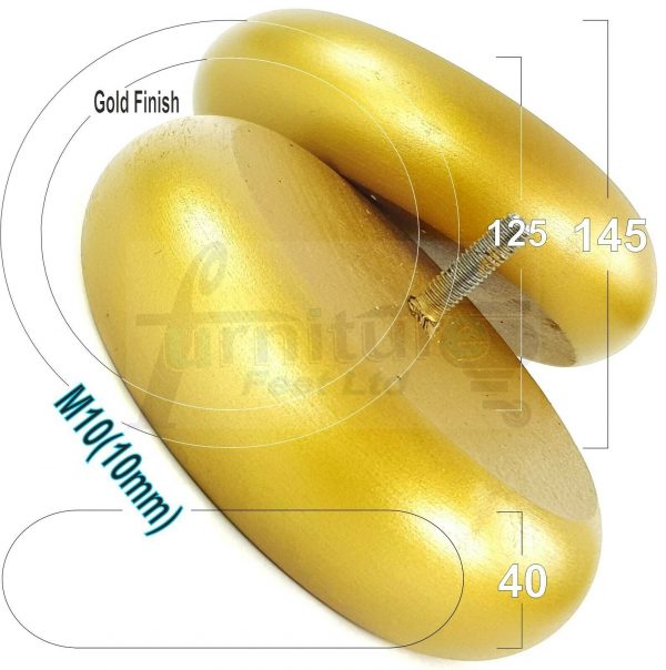 4x BUN WOOD REPLACEMENT FURNITURE CHAIR LEGS M10(10mm) - SETTEE FEET 40mm HIGH - Image 15
