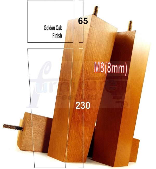 4x Block Wood Replacement Furniture Sofa Legs M8 Chair, Sofa, Settee Feet 230mm - Image 19