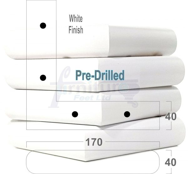 4x Corner Settee Legs 40mm High Chair Furniture Replacement Feet (Pre-Drilled) - Image 30
