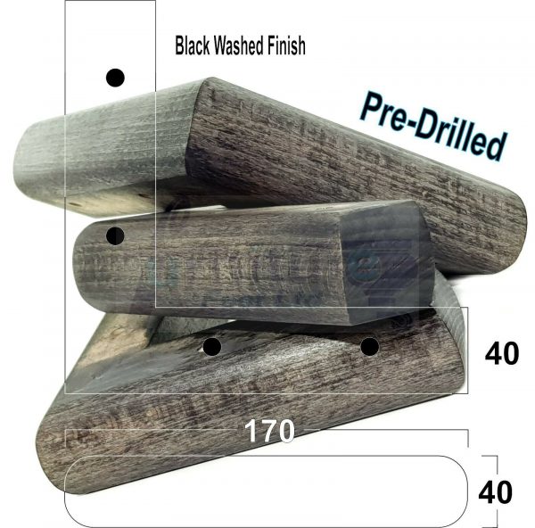 4x Corner Settee Legs 40mm High Chair Furniture Replacement Feet (Pre-Drilled) - Image 15
