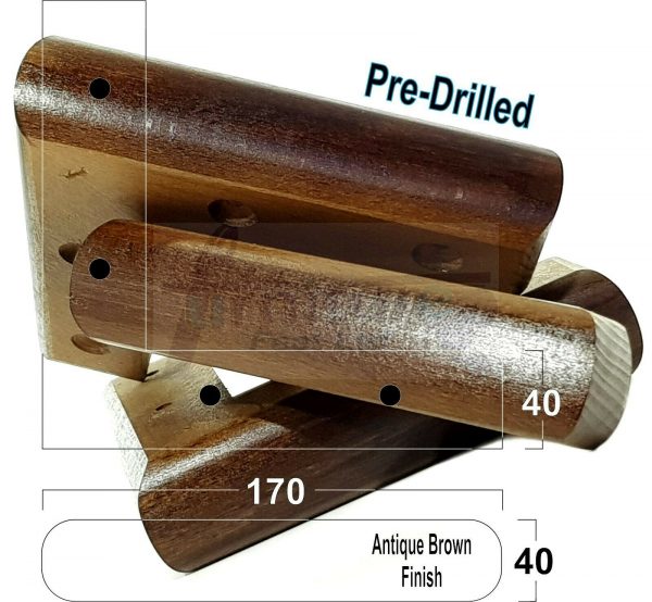 4x Corner Settee Legs 40mm High Chair Furniture Replacement Feet (Pre-Drilled) - Image 12