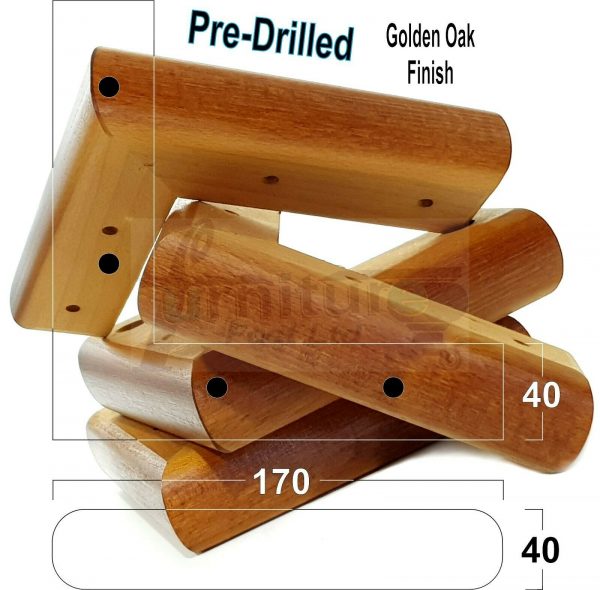 4x Corner Settee Legs 40mm High Chair Furniture Replacement Feet (Pre-Drilled) - Image 20