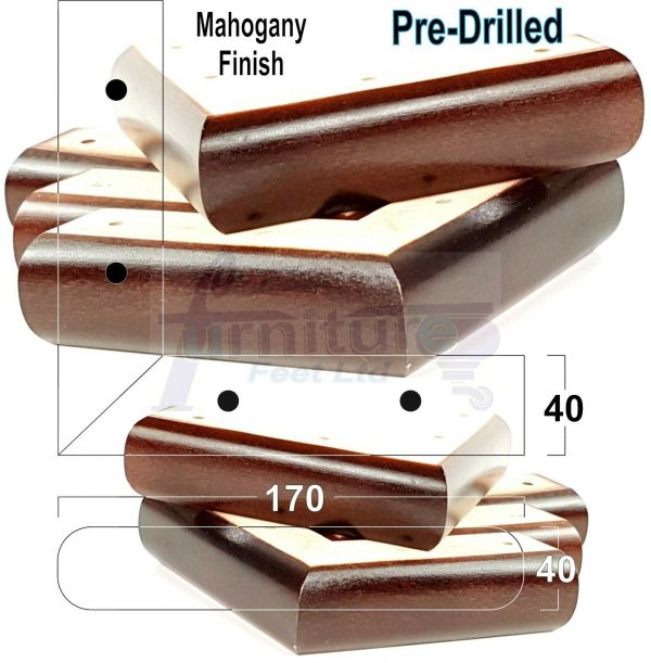 4x Corner Settee Legs 40mm High Chair Furniture Replacement Feet (Pre-Drilled) - Image 23