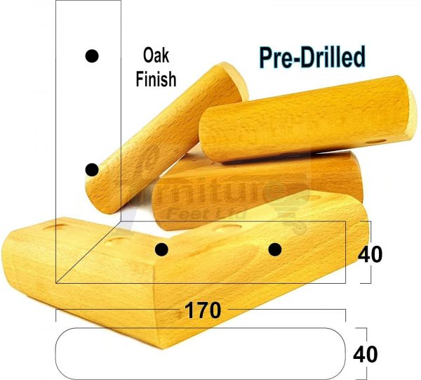 4x Corner Settee Legs 40mm High Chair Furniture Replacement Feet (Pre-Drilled) - Image 28