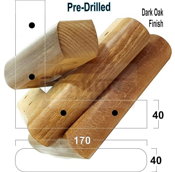 4x Corner Settee Legs 40mm High Chair Furniture Replacement Feet (Pre-Drilled) - Image 18