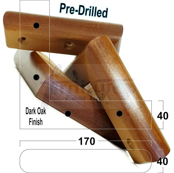 4x Corner Settee Legs 40mm High Chair Furniture Replacement Feet (Pre-Drilled) - Image 16