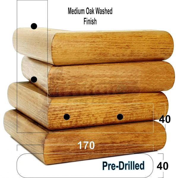 4x Corner Settee Legs 40mm High Chair Furniture Replacement Feet (Pre-Drilled) - Image 22