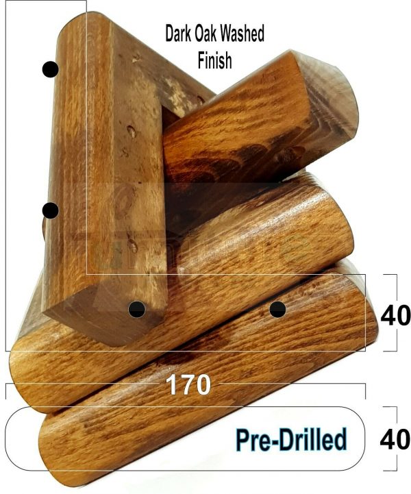 4x Corner Settee Legs 40mm High Chair Furniture Replacement Feet (Pre-Drilled) - Image 17