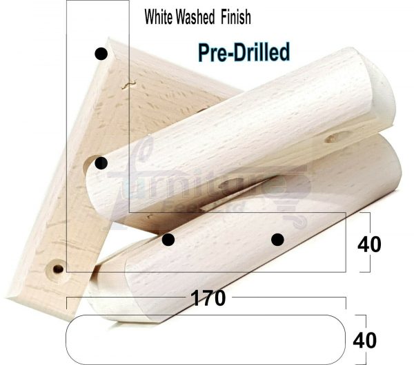 4x Corner Settee Legs 40mm High Chair Furniture Replacement Feet (Pre-Drilled) - Image 31