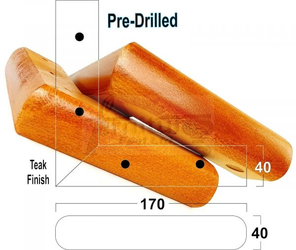 4x Corner Settee Legs 40mm High Chair Furniture Replacement Feet (Pre-Drilled) - Image 29