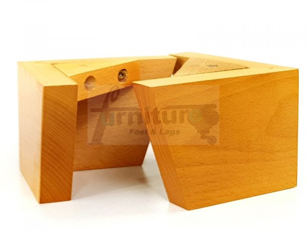 4x Corner Wood Furniture Legs 95mm High Chair Sofa Replacement Feet Screw Fit - Image 23