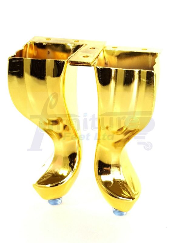 4x Metal Queen Anne Legs 140mm High Replacment Feet Furniture Sofa Chair Beds Cabinets Screw Fit - Image 10