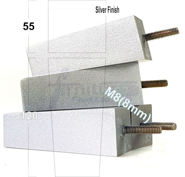 4x REPLACEMENT BLOCK WOOD SETTEE LEGS 120mm High SOFA FURNITURE FEET M8(8mm) - Image 27