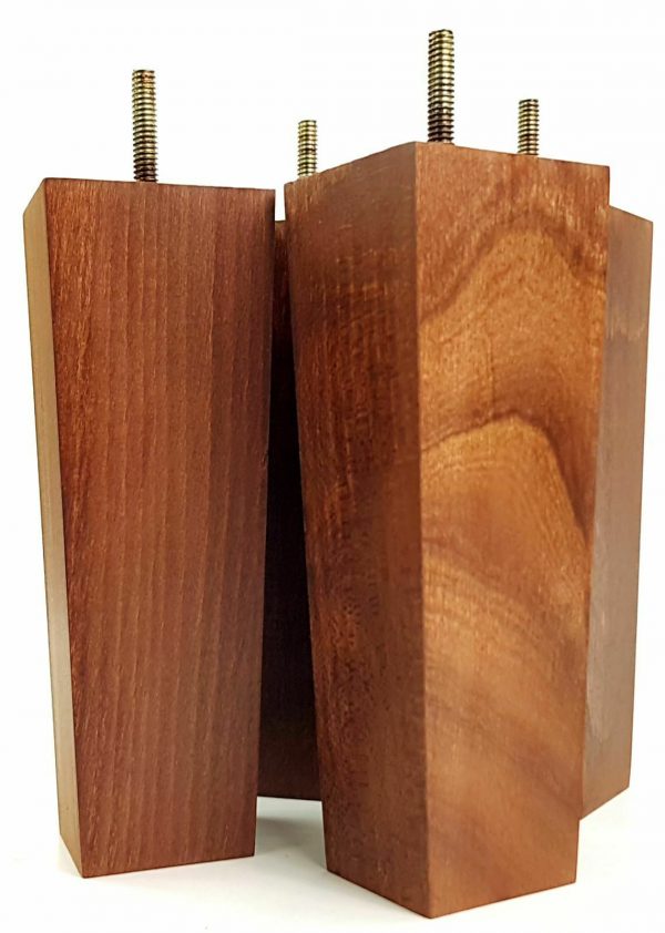 4x REPLACEMENT BLOCK WOODEN FURNITURE SOFA LEGS M8(8mm) CHAIR FEET 200mm HIGH - Image 20