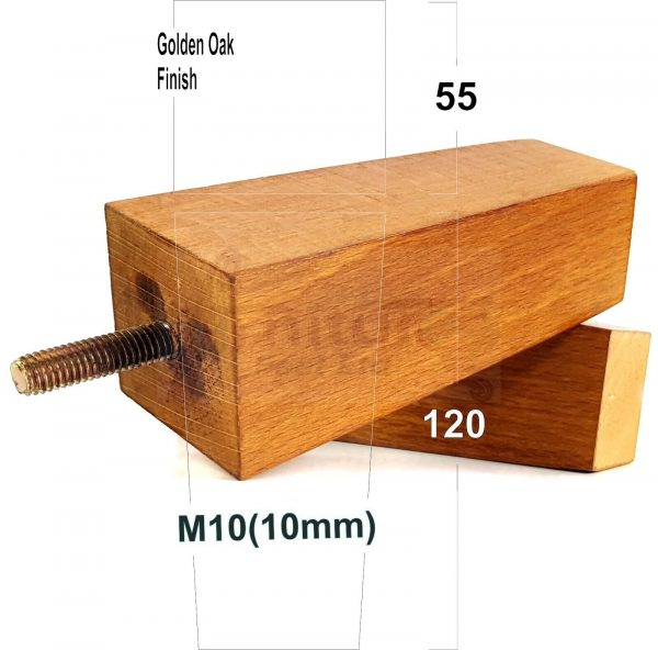 4x REPLACEMENT WOOD FURNITURE SOFA LEGS M10(10mm) CHAIR - SETTEE FEET 120mm HIGH - Image 19