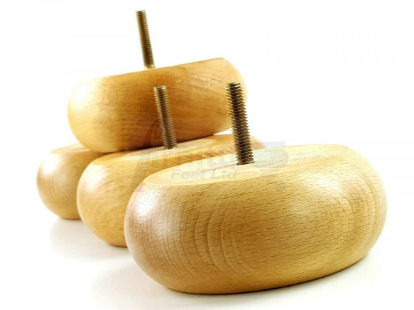 4x REPLACEMENT WOOD FURNITURE SOFA LEGS M10(10mm) CHAIR - SETTEE FEET 40mm HIGH - Image 24