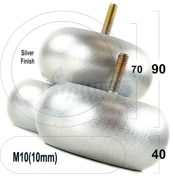 4x REPLACEMENT WOOD FURNITURE SOFA LEGS M10(10mm) CHAIR - SETTEE FEET 40mm HIGH - Image 26