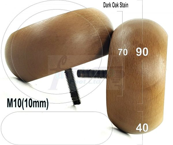 4x REPLACEMENT WOOD FURNITURE SOFA LEGS M10(10mm) CHAIR - SETTEE FEET 40mm HIGH - Image 25